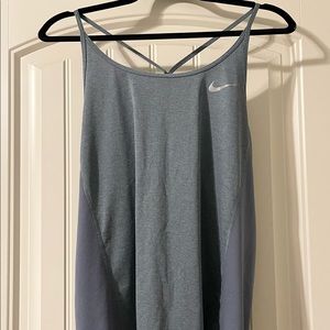 Nike Tank Top - Large - Blue/Grey